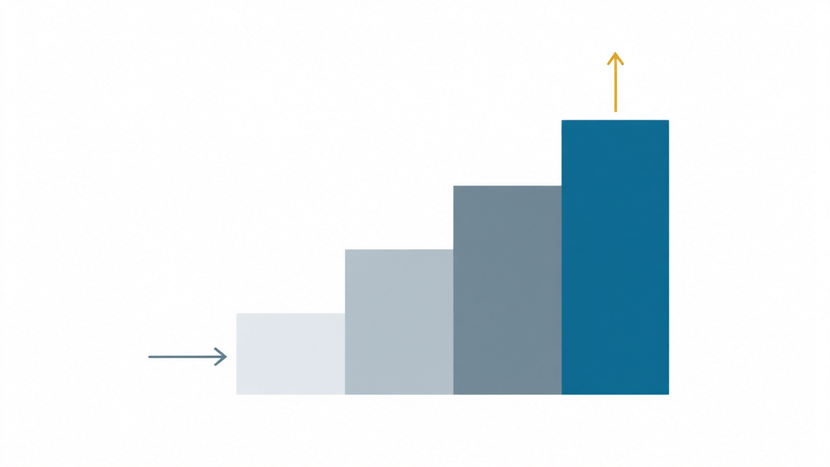 Progressive federal tax brackets: each rate applies only to the income inside that bracket