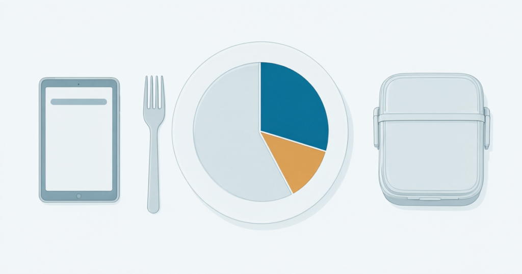 Calorie calculator: daily energy needs split across a day's meals
