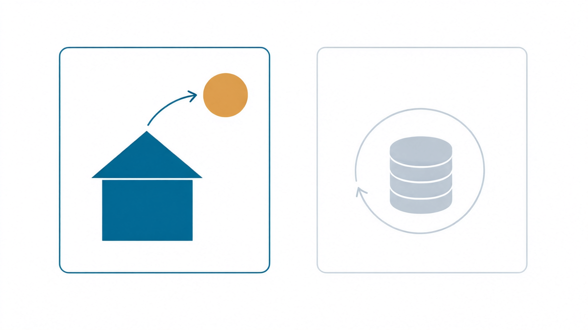 Profit rate versus interest rate: a halal provider's return comes from the property, a lender's return comes from the money
